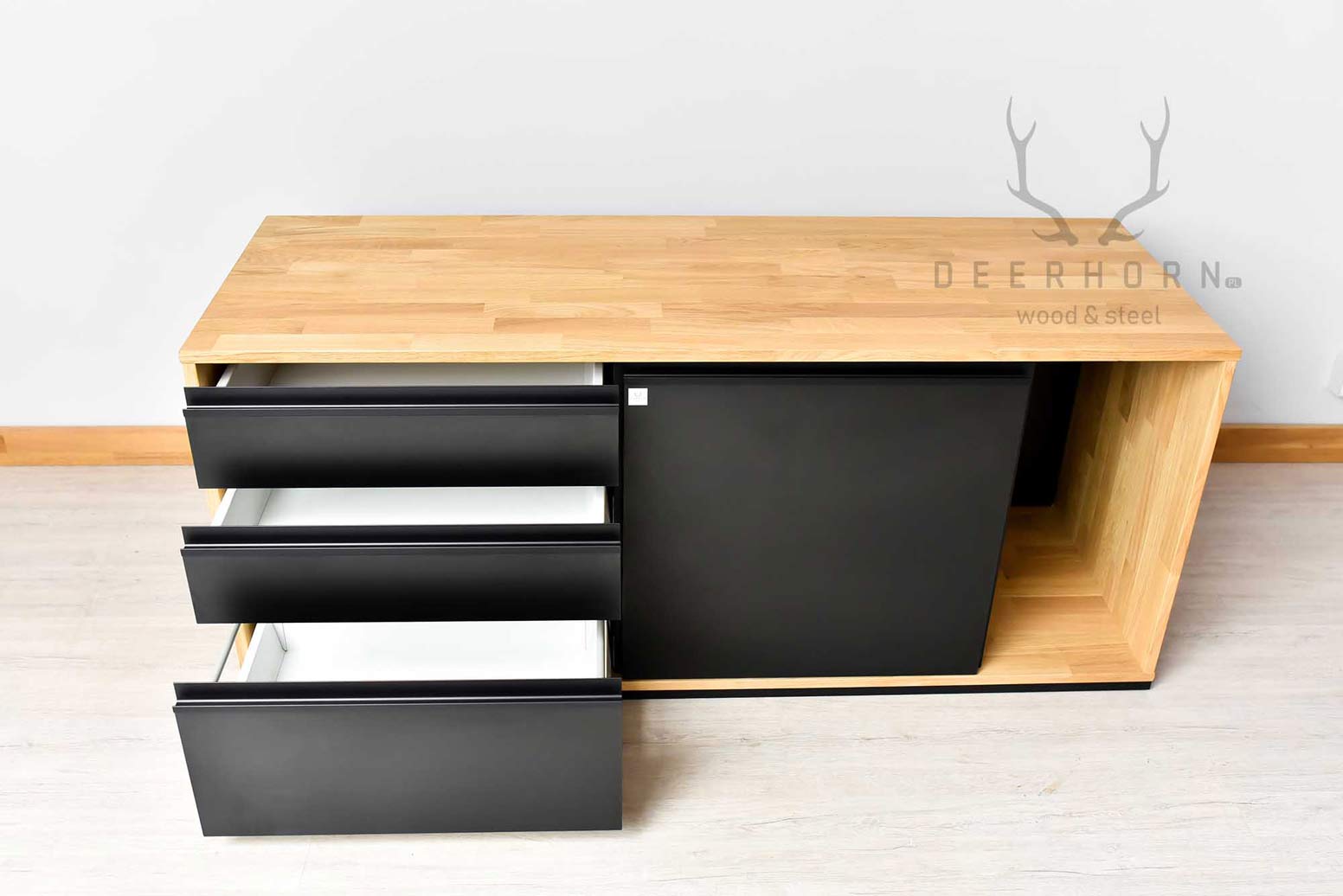 Bürounterschrank, Sockel mit Schubladen