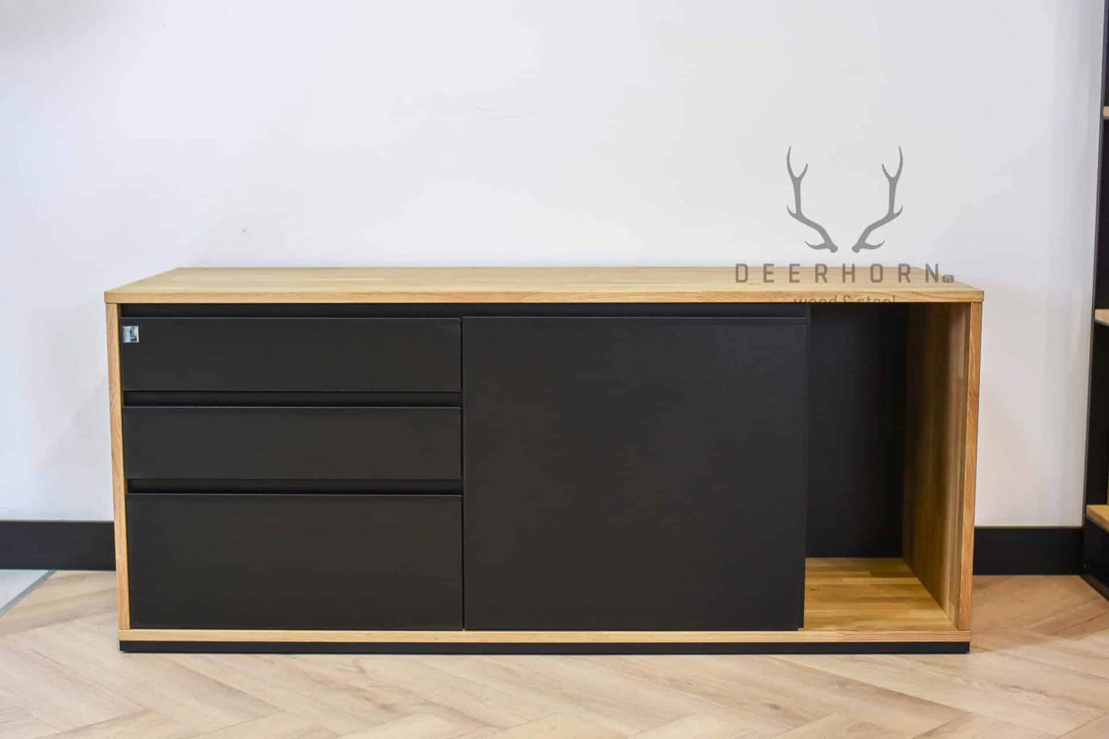 Bürounterschrank, Sockel mit Schubladen