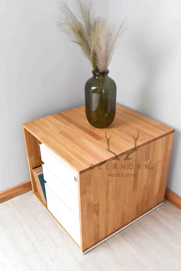 Weißer Rollcontainer mit Schubladen "loft office plus"