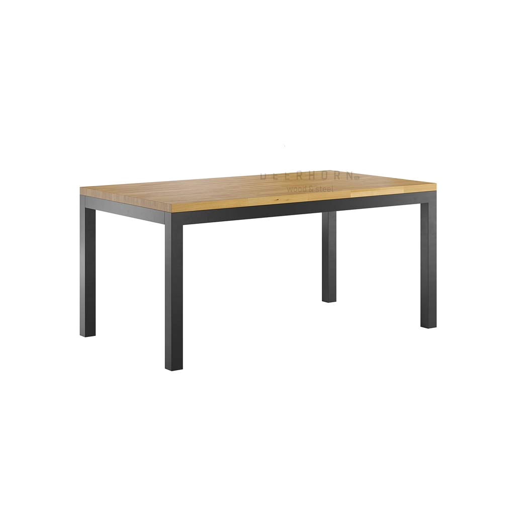 Klassischer Tisch mit Holzplatte