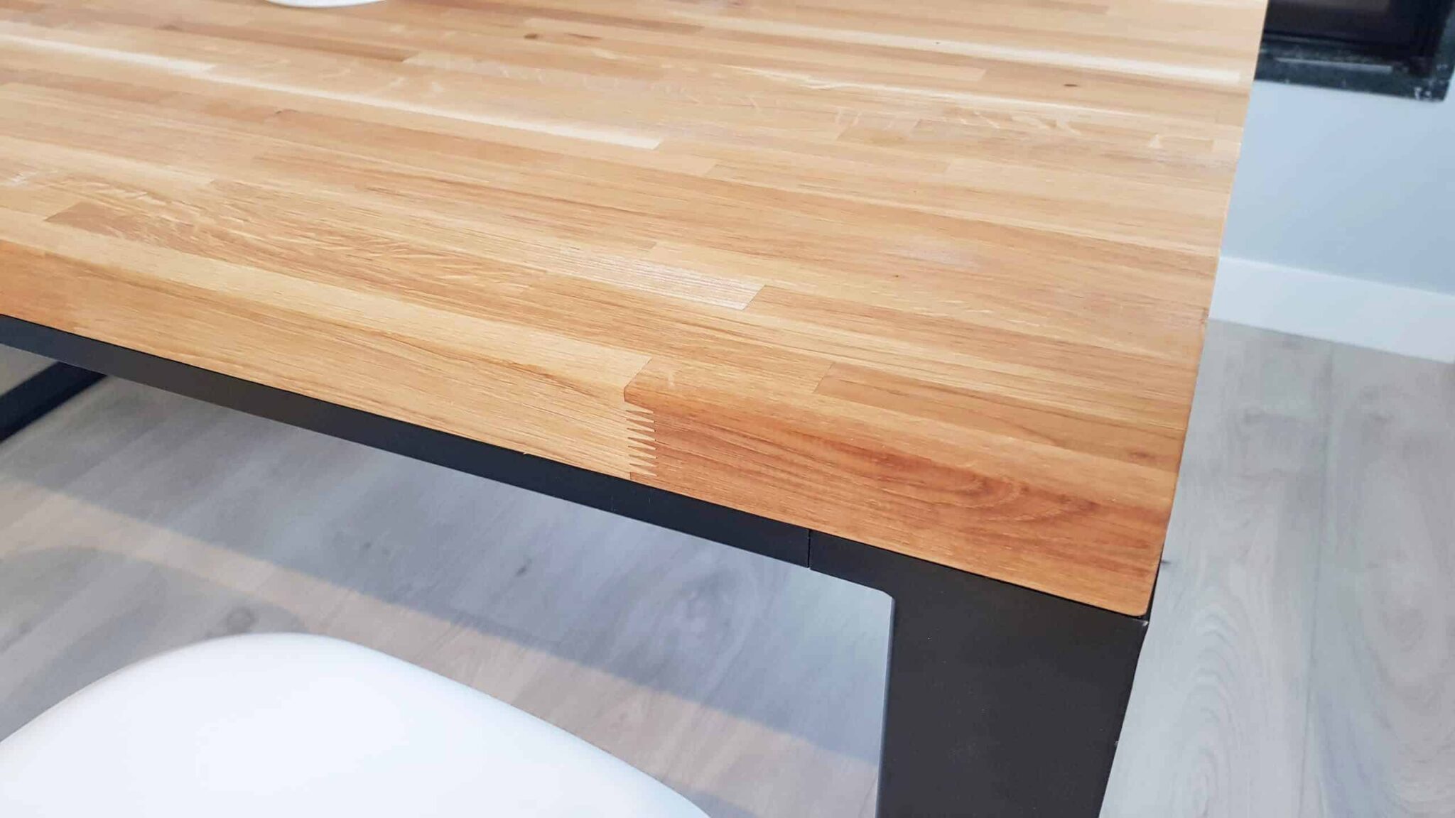 Industrietisch mit Holzplatte Loft-Inspirationen für 6 oder 8 Personen