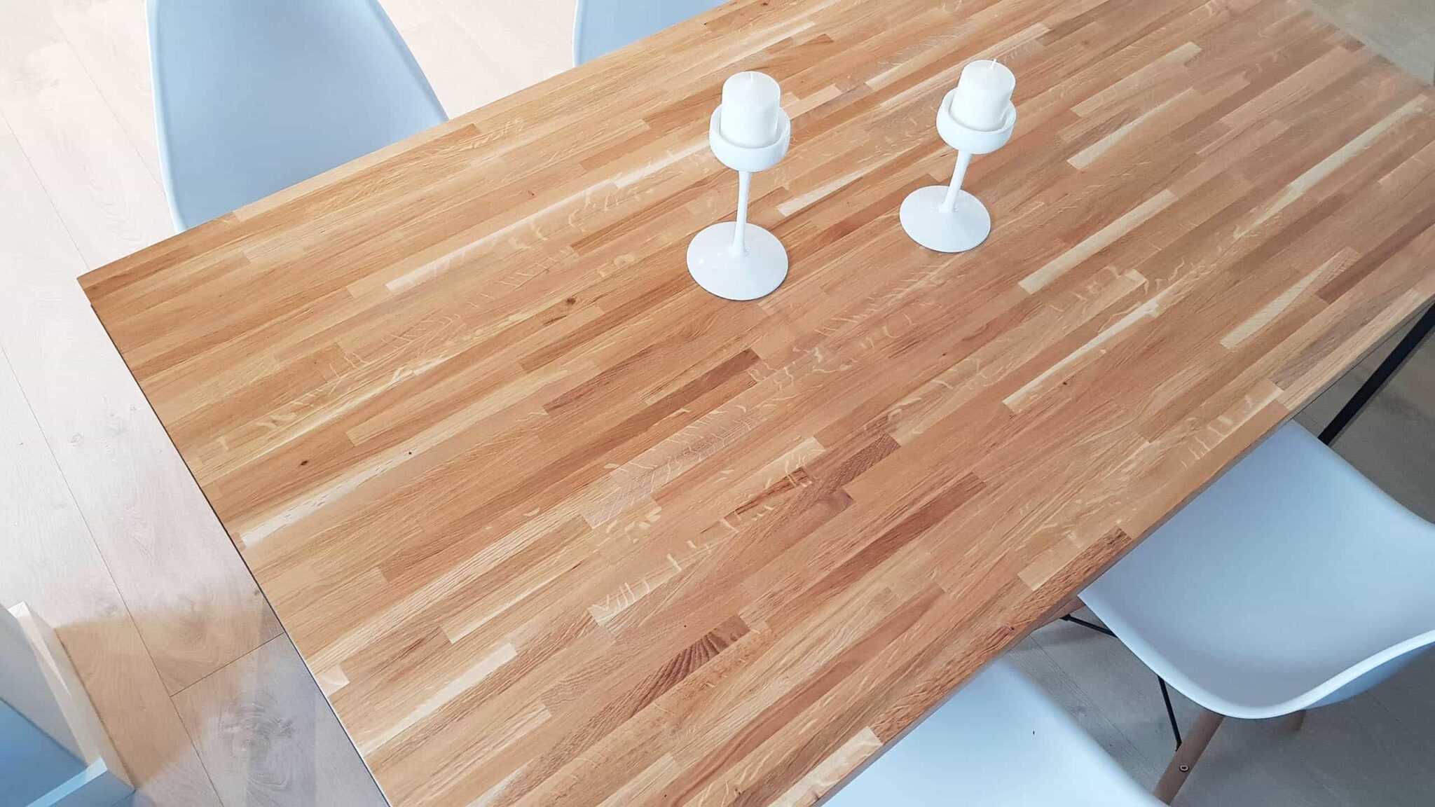 Industrietisch mit Holzplatte Loft-Inspirationen für 6 oder 8 Personen