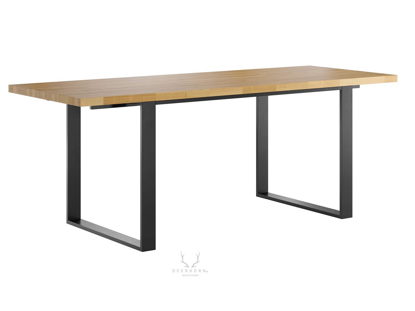 Tisch mit Erweiterungen 180x80cm. Holztisch ohne Erweiterungen 120×80