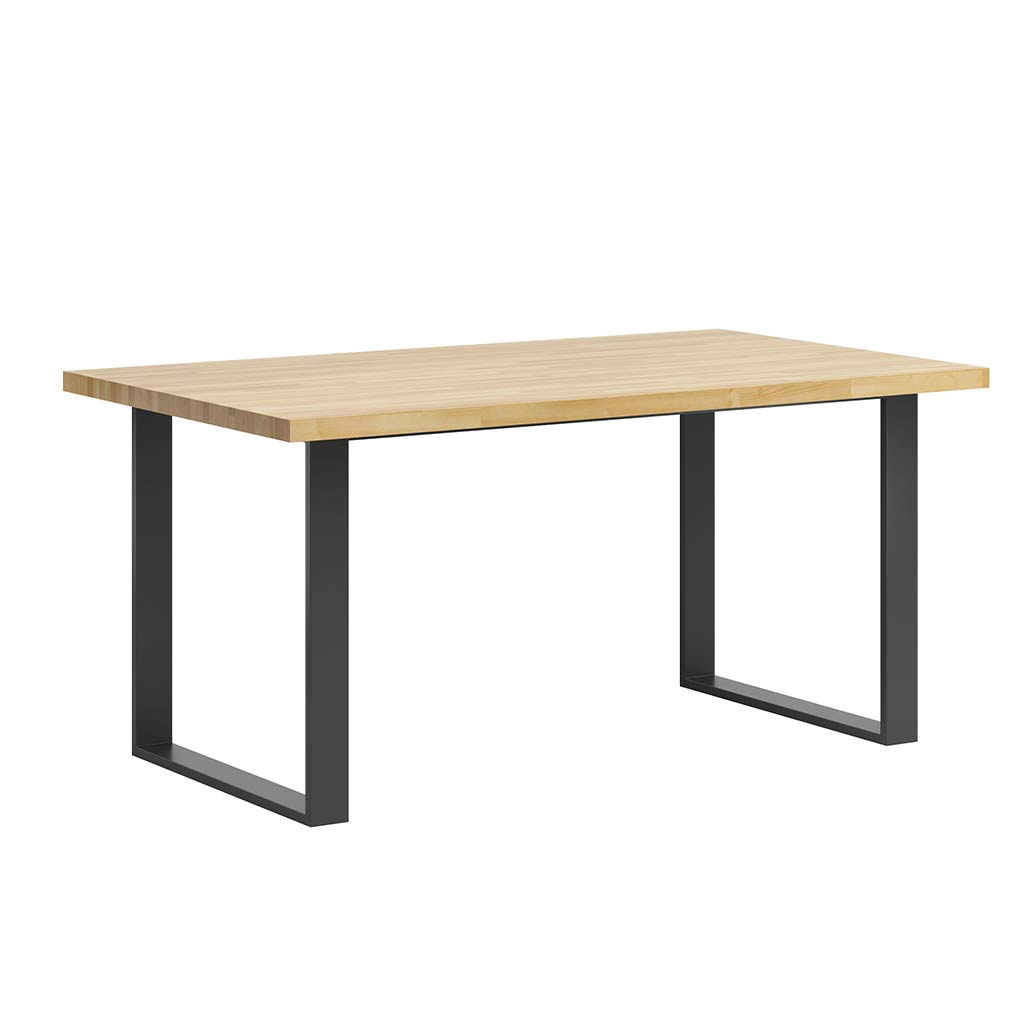 Loft, industrieller Tisch aus Holz und Metall