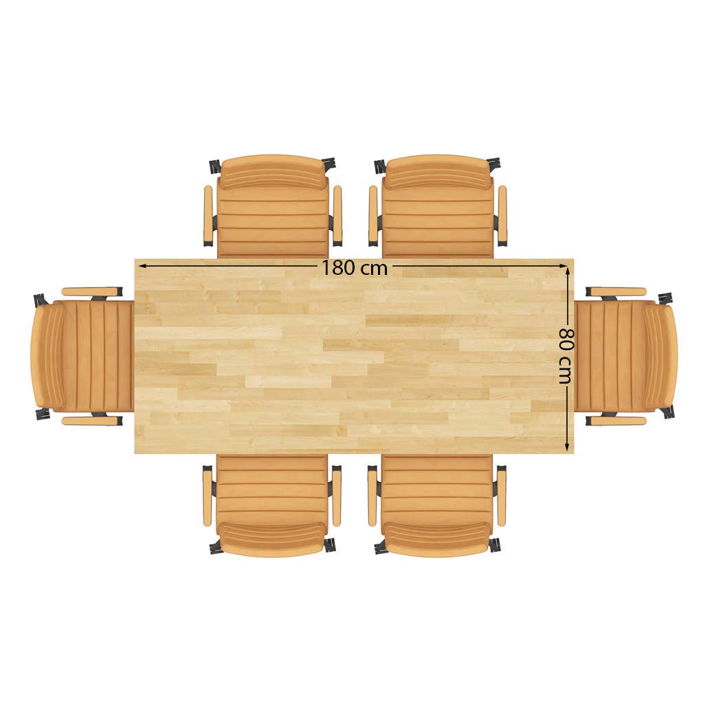 Tisch mit Holzplatte "Simple Active"