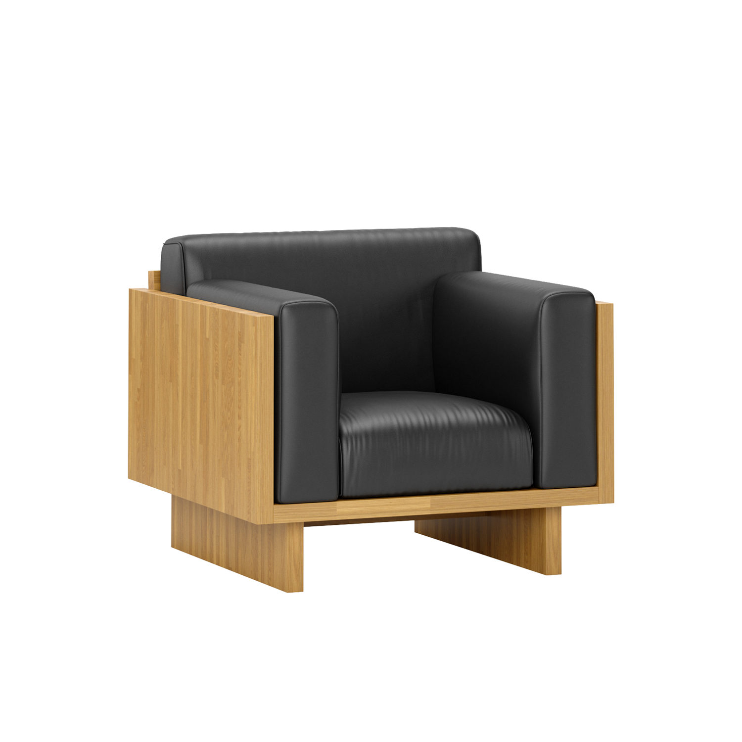 Büro-Sessel, Büro schwarz in ökologischem Leder