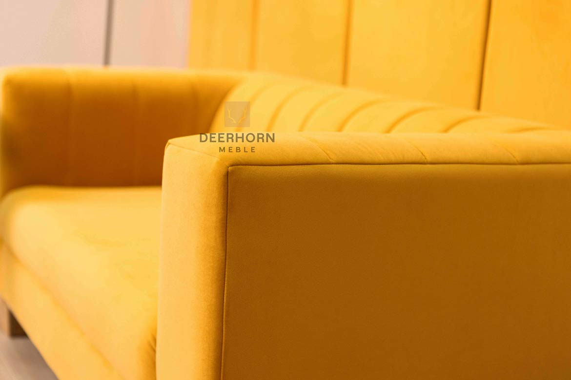 Sofa für zwei Personen für Wartezimmer, Hotels, Rezeption gelb