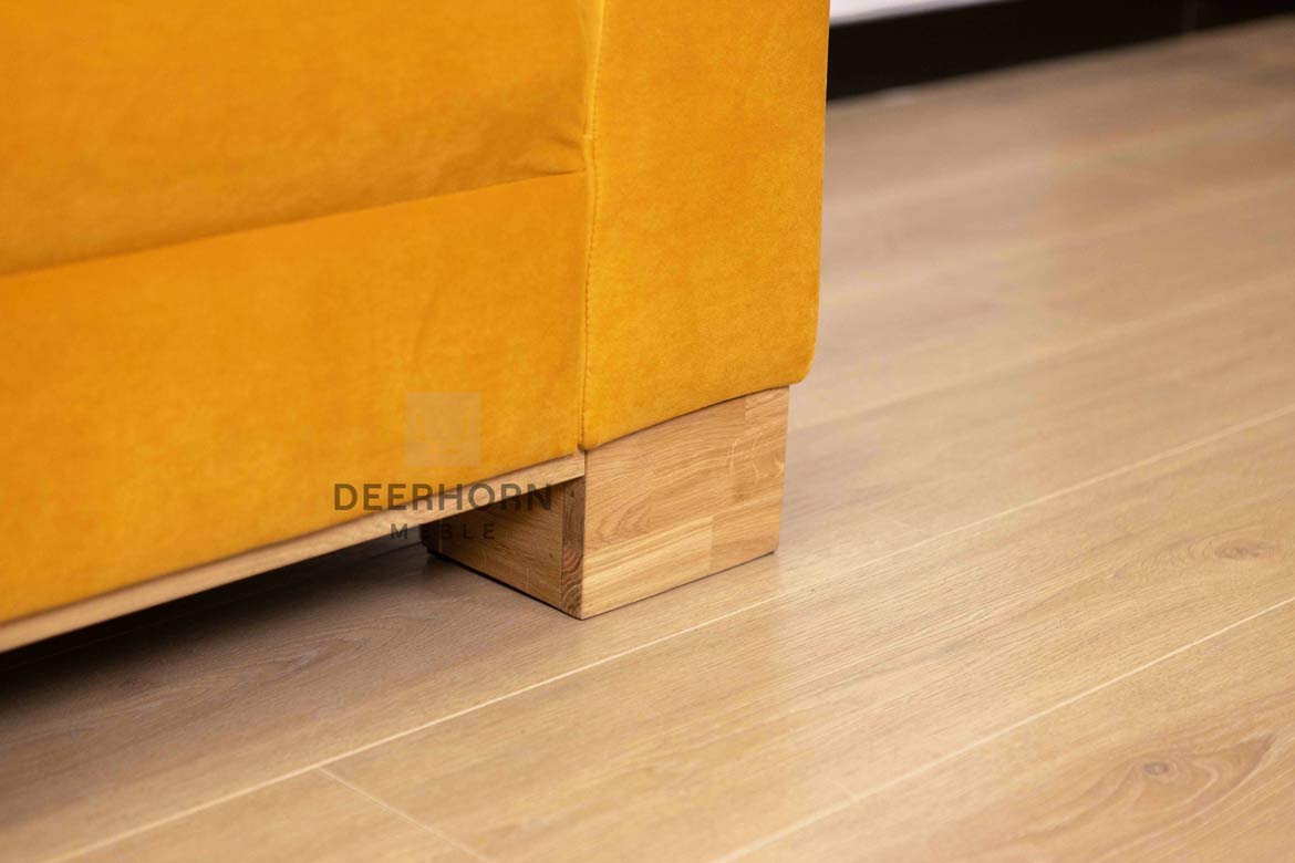 Sofa für zwei Personen für Wartezimmer, Hotels, Rezeption gelb