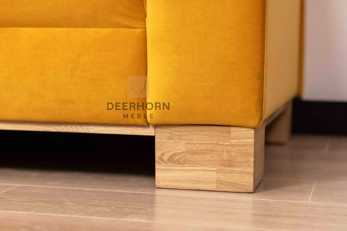 Sofa für zwei Personen für Wartezimmer, Hotels, Rezeption gelb