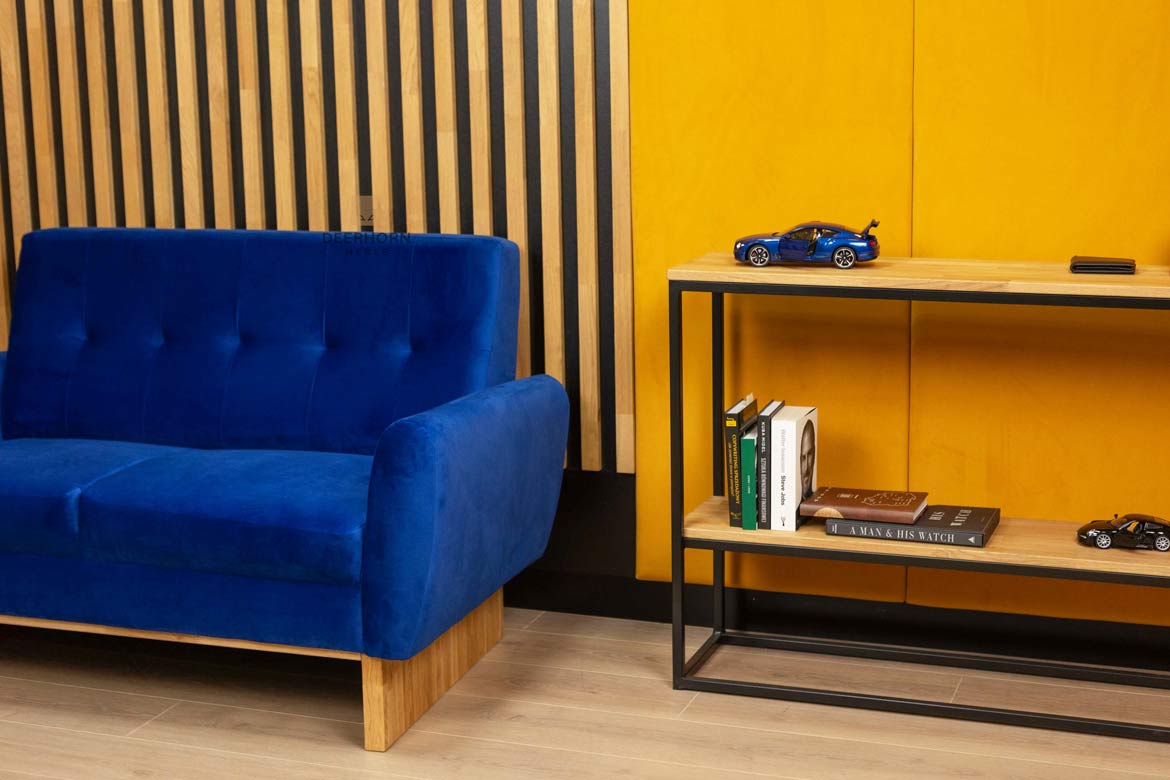 Kleines Sofa für Wartezimmer, Arbeitszimmer, Büro, gepolstert