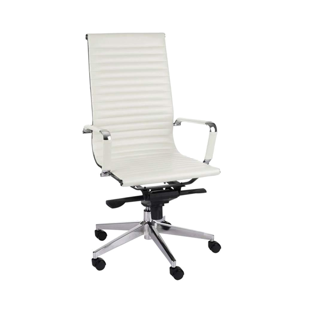 Drehstuhl, Büro, ergonomisch, creme