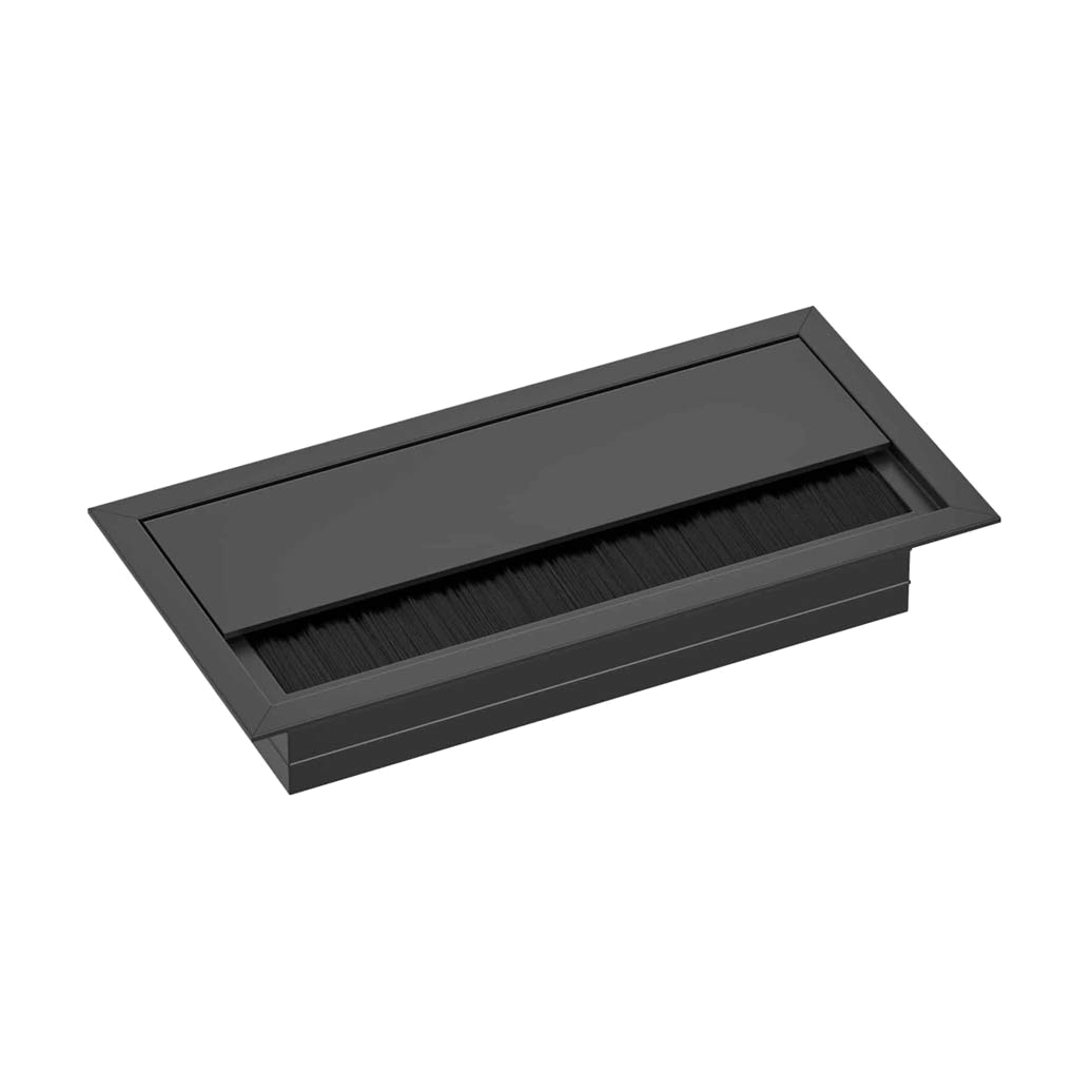 Kabeldurchführung für den Schreibtisch aus Aluminium. Kabeldurchführung für den Schreibtisch 160x80mm