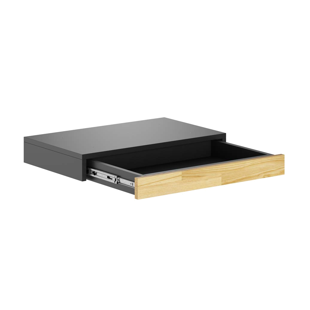 Schublade mit niedriger Front, mit Auszug für Loft-Desk - Holzfront