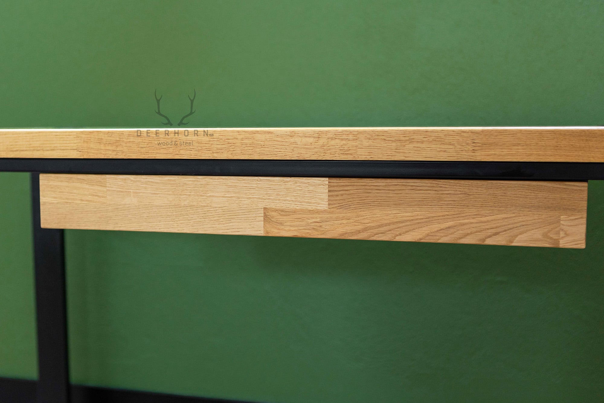 Schublade mit niedriger Front, mit Auszug für Loft-Desk - Holzfront