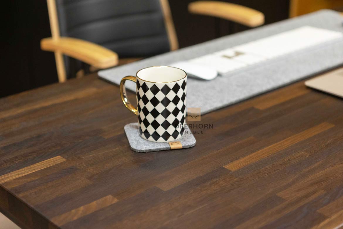 Tassenunterlage. Filz-Schreibtischunterlage für Tasse, Glas