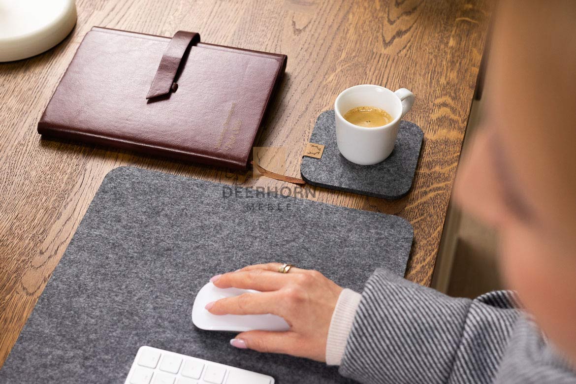 Tastatur-Pad. Maus- und Tastaturunterlage aus Filz