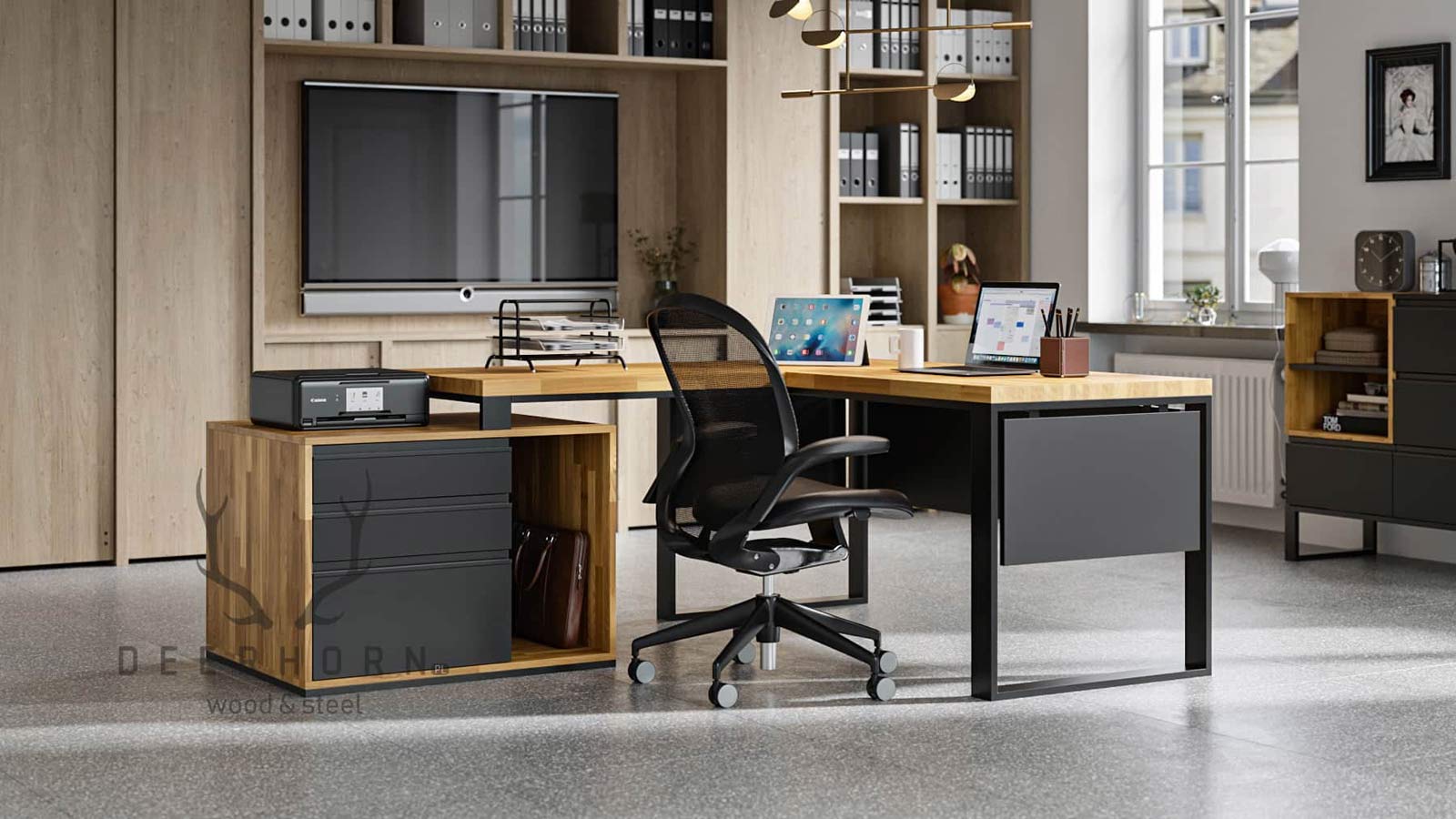 Bureau d'angle Loft Office Plus