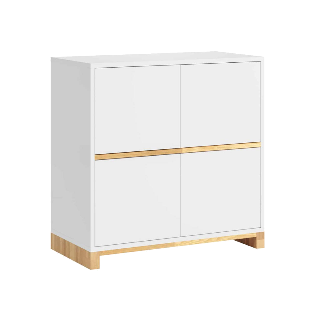 Weißer abschließbarer Aktenschrank aus der Modern Office Kollektion