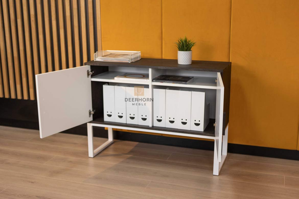 Bürokommode Eiche Ebenholz