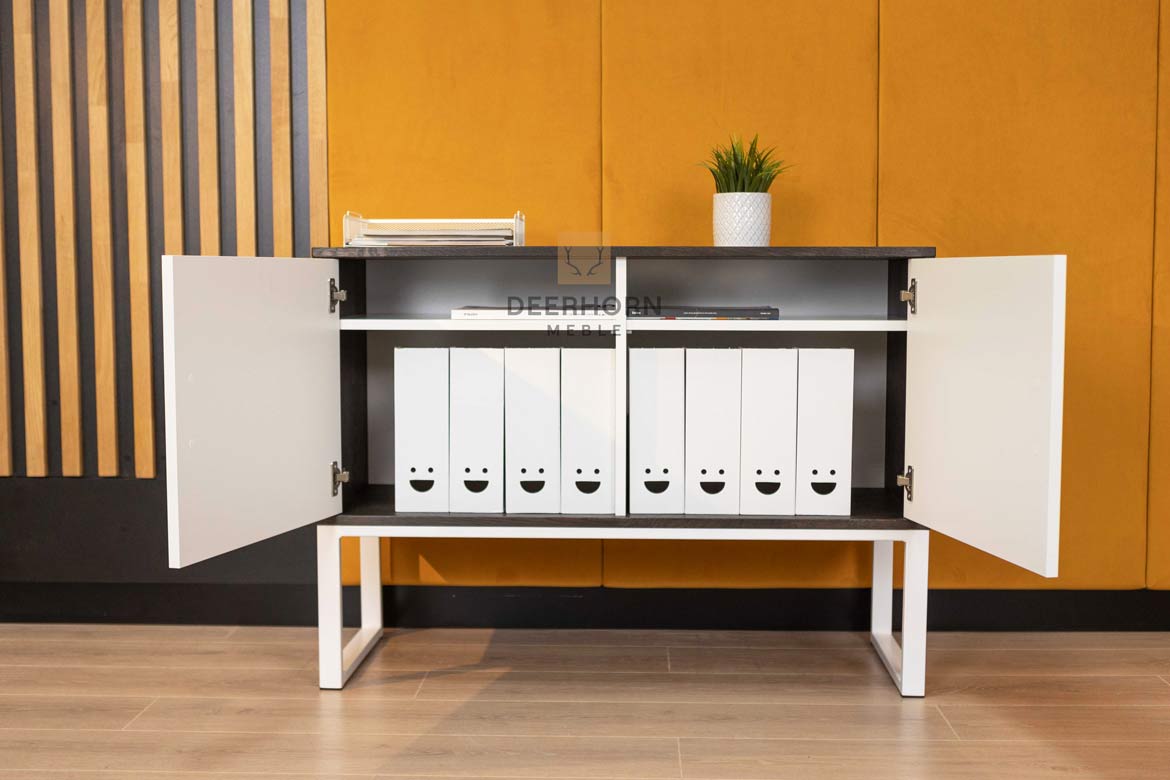 Bürokommode Eiche Ebenholz