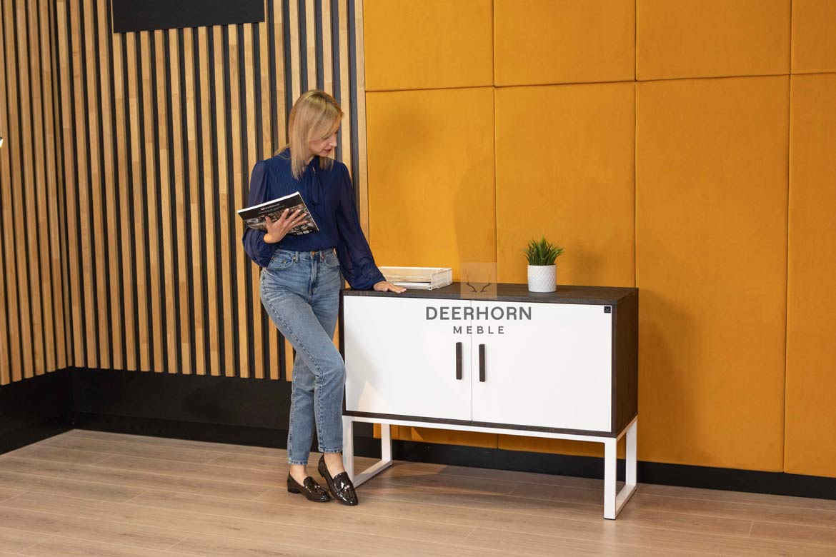 Bürokommode Eiche Ebenholz