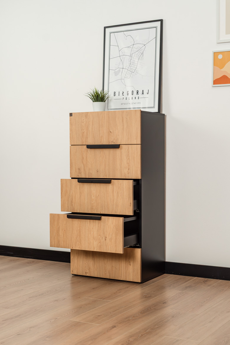 Großer Büro-Aktenschrank 5 Schubladen