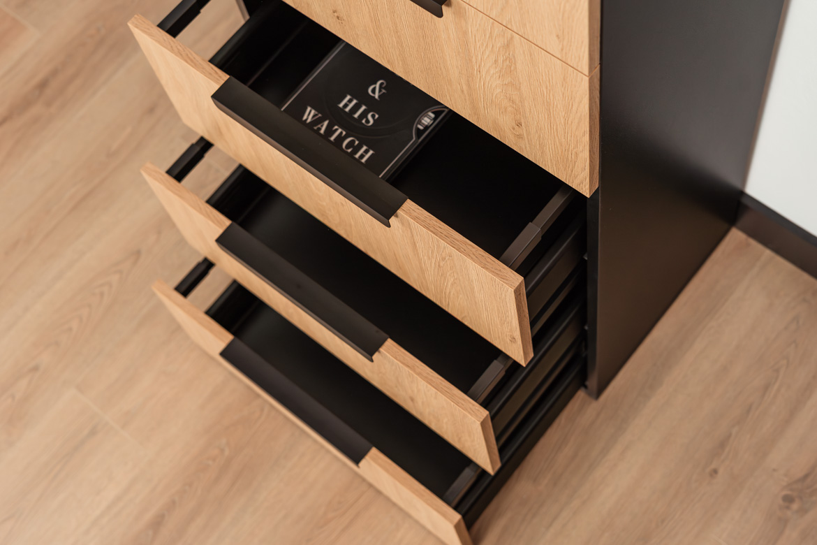 Großer Büro-Aktenschrank 5 Schubladen