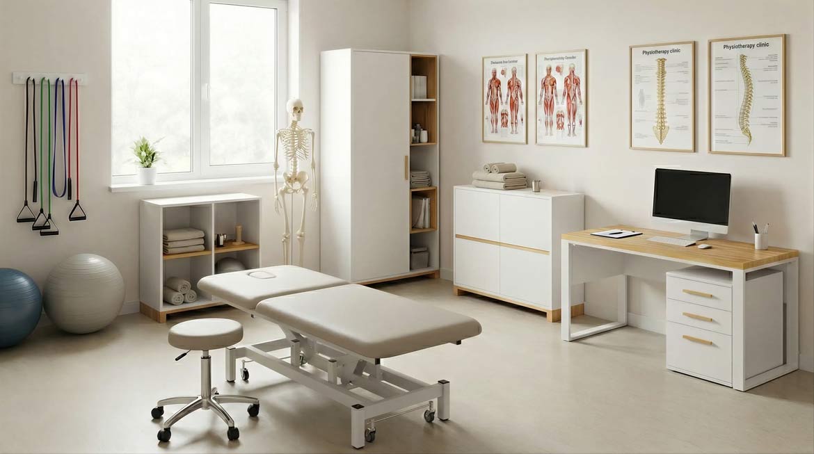 Möbel für die Physiotherapiepraxis