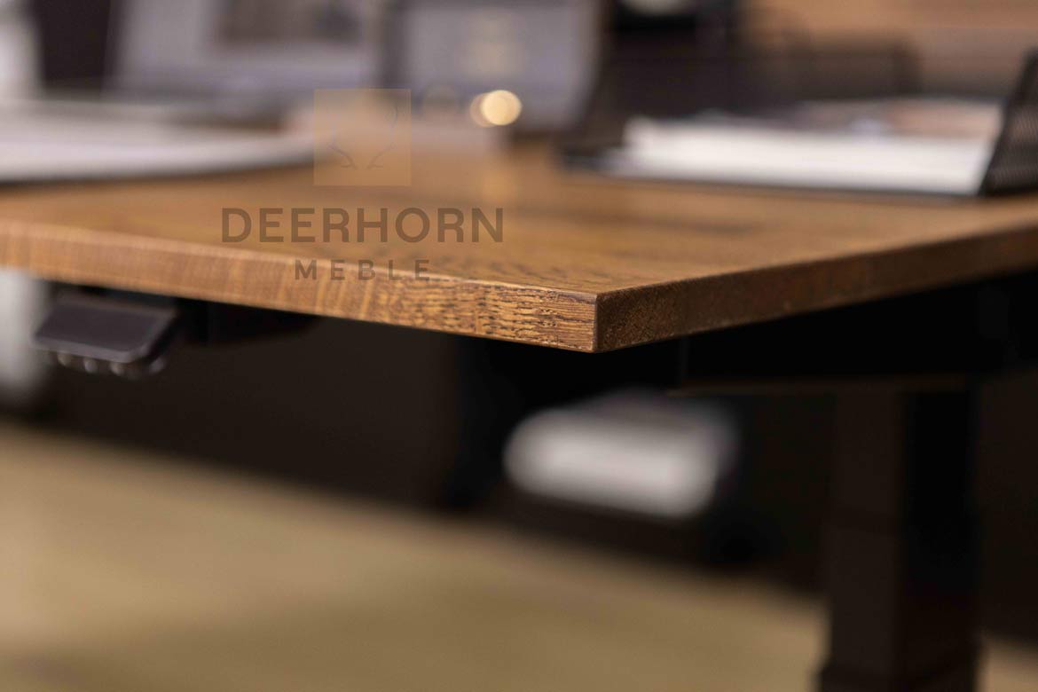 Automatisch höhenverstellbarer Schreibtisch mit Höhenspeicher SLIM 160 cm 70 cm
