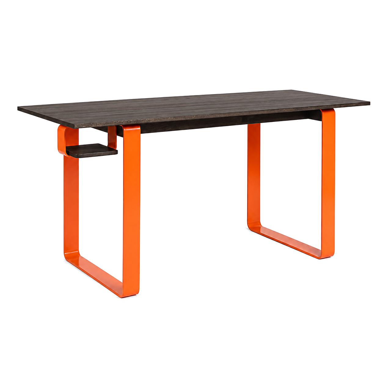 Pure Office Designer Schreibtisch für Büro mit Holzplatte und Ablage für Mac mini - orange