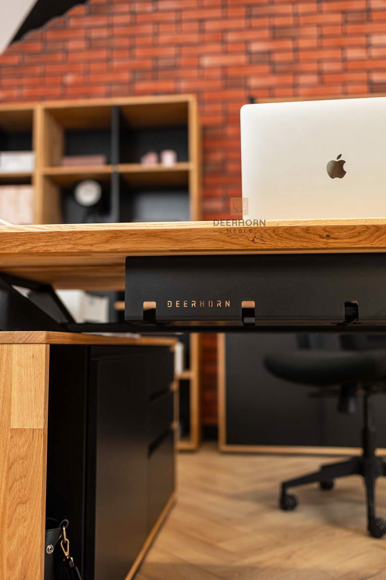 Futur bureau d'angle de style actif