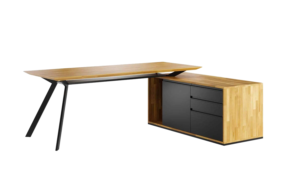 Futur bureau d'angle de style actif