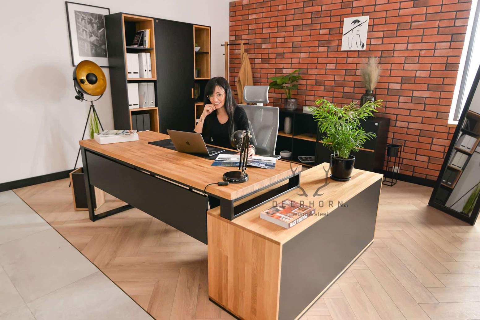 Bureau d'angle pour loft premium plus