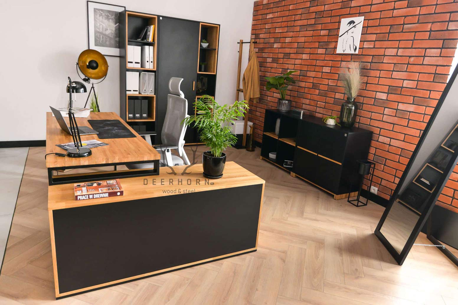 Bureau d'angle pour loft premium plus