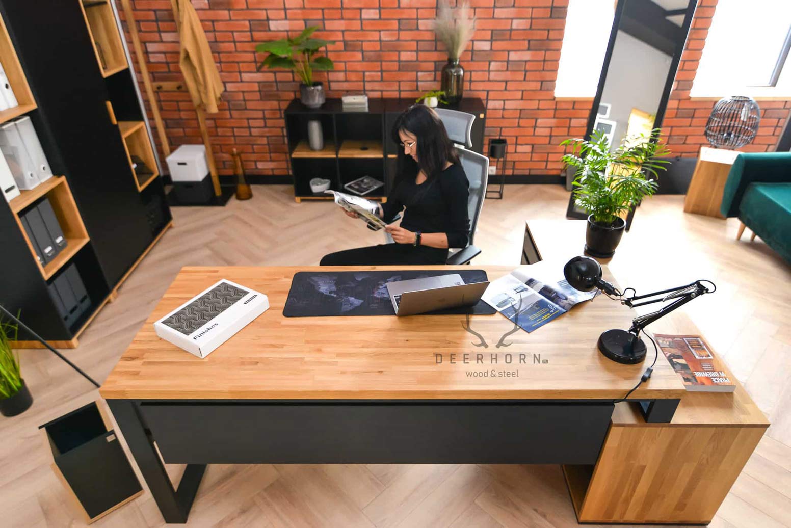 Bureau d'angle pour loft premium plus