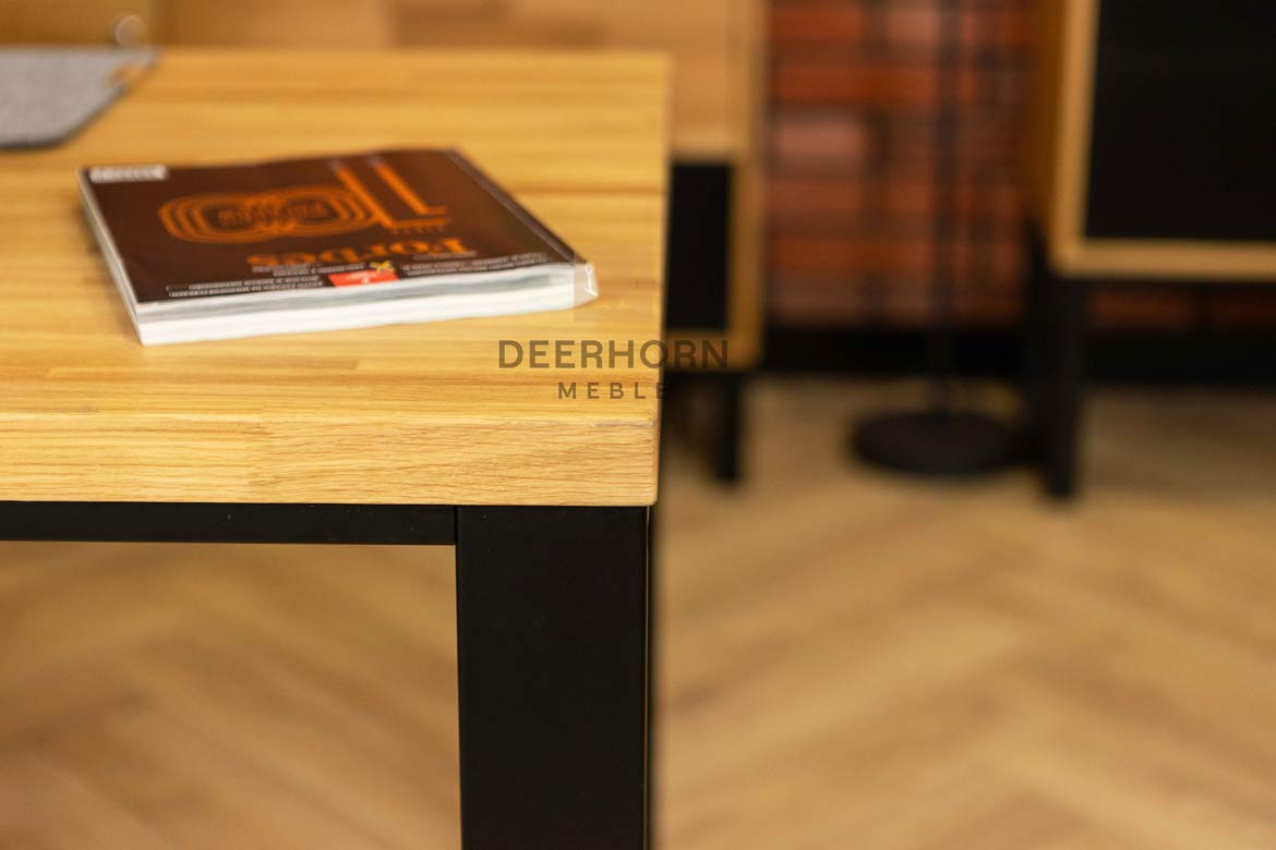 Bureau avec plateau en chêne Loft Office