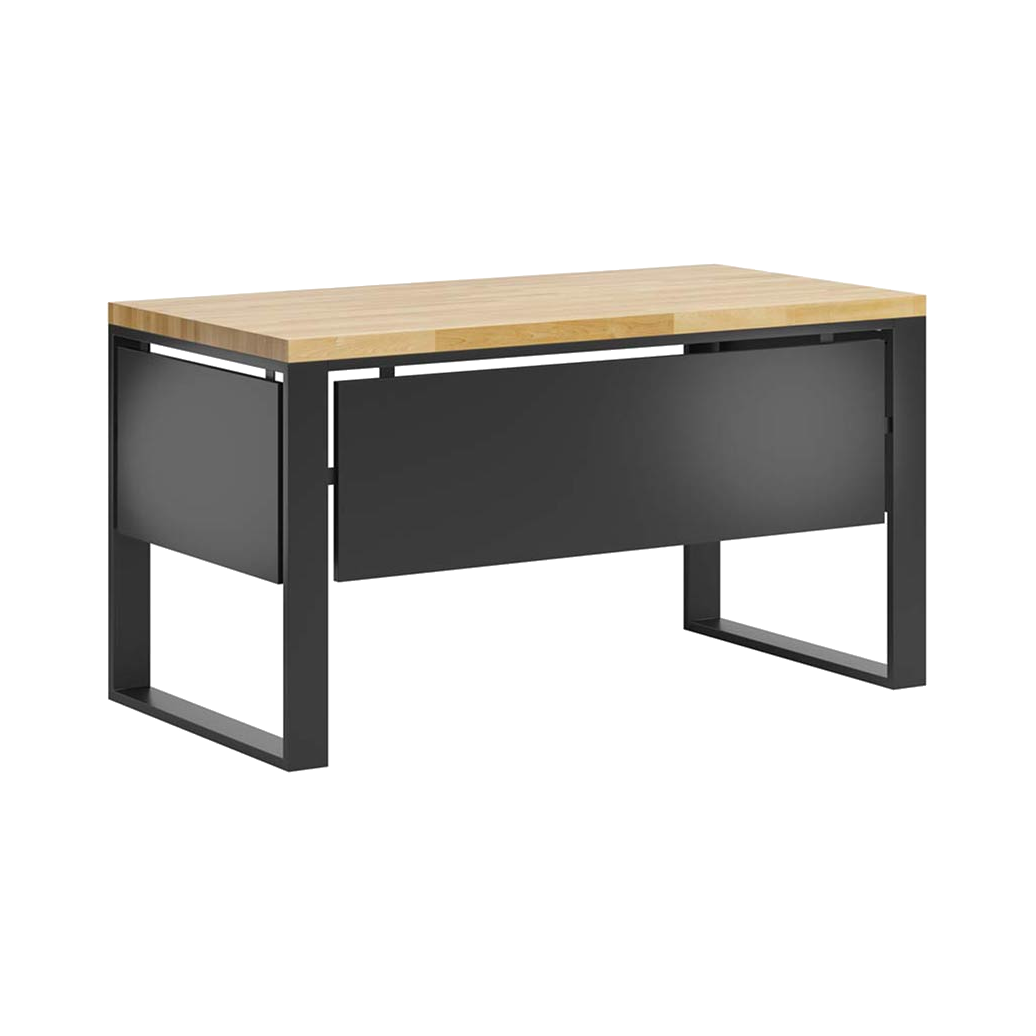 Bureau Loft avec plateau en bois et mélanges