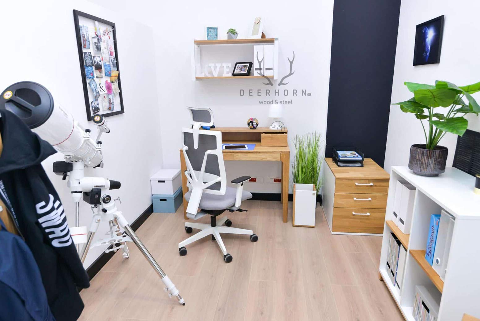 Bureau en bois, secrétaire, coiffeuse Dione plus