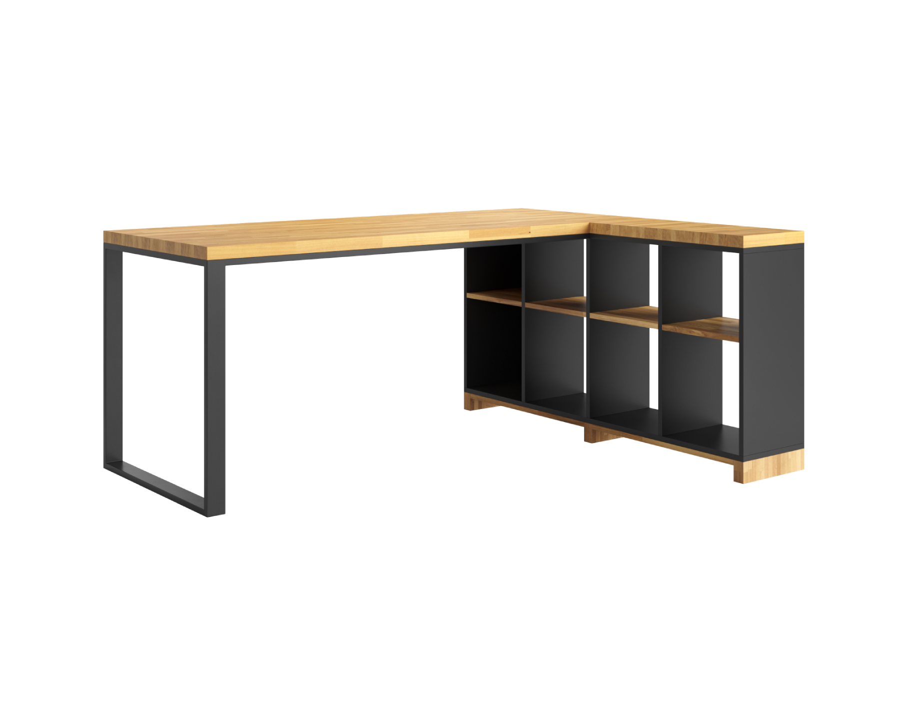 Bureau d'angle pour bureau et cabinet d'avocat loft en bois