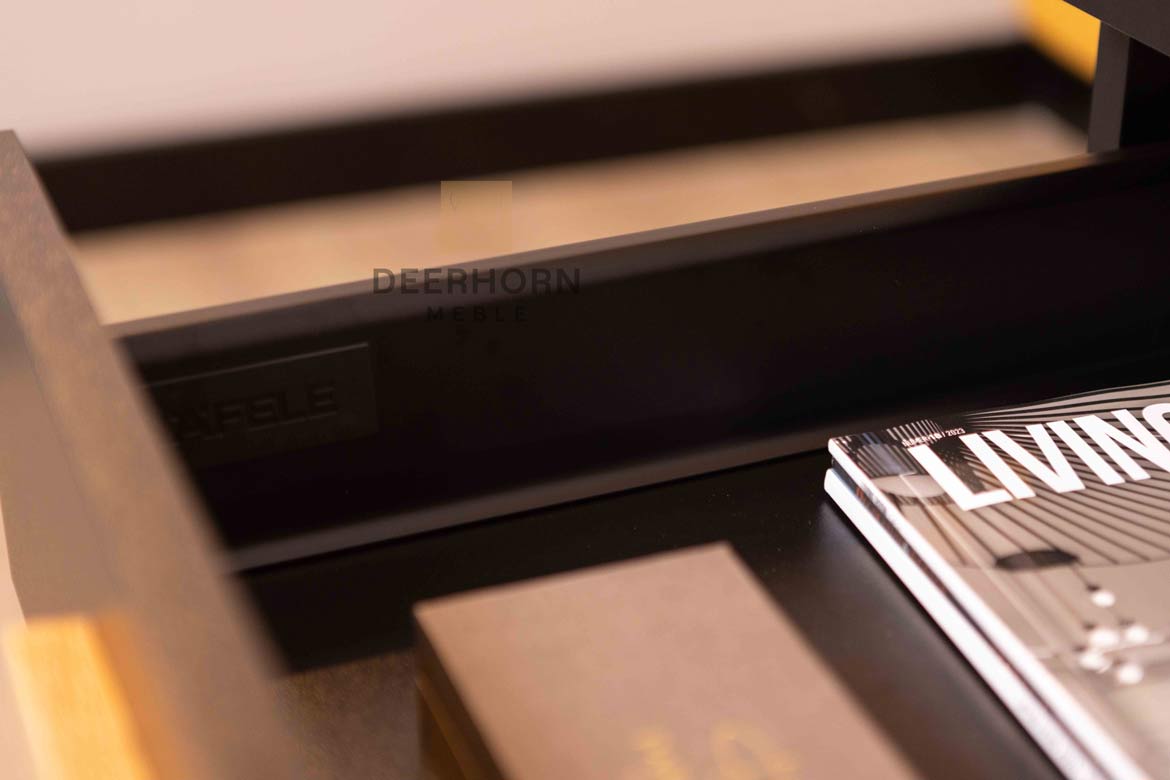 Conteneur mobile noir avec tiroirs Loft Office