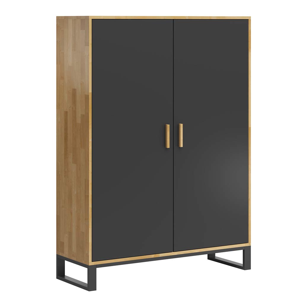 Armoire de bureau pour vêtements et classeurs. Largeur 118cm