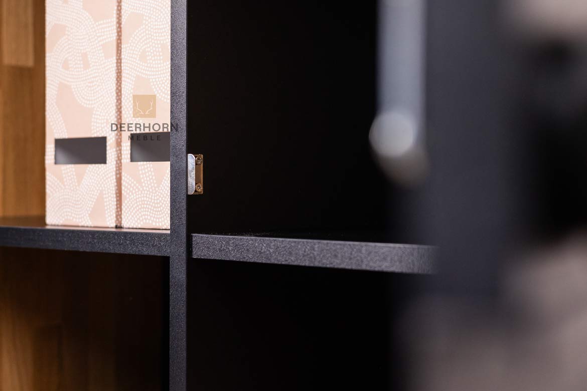 Armoire de bureau, armoire noire de la collection loft office plus