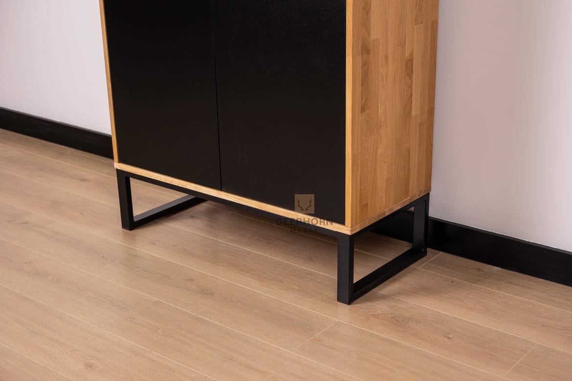 Armoire de bureau, armoire noire de la collection loft office plus