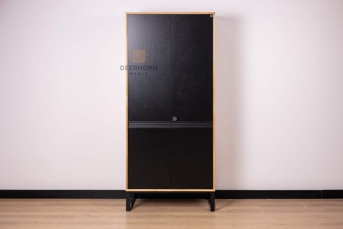 Armoire de bureau, armoire noire de la collection loft office plus