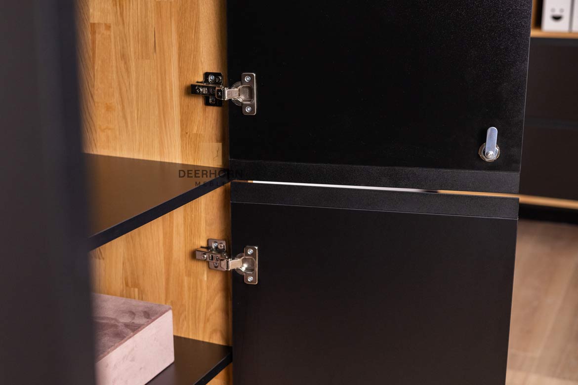 Armoire de bureau, armoire noire de la collection loft office plus