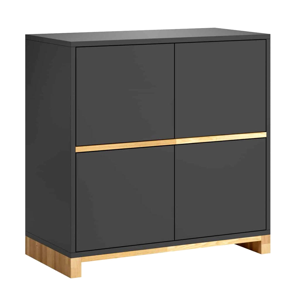 Classeur de bureau noir de la collection Modern Office commode