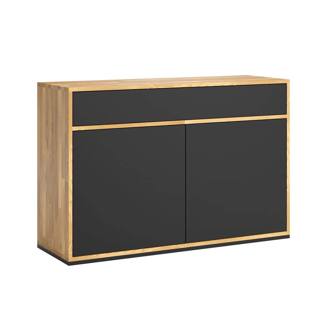 Bureau de loft noir commode étroite