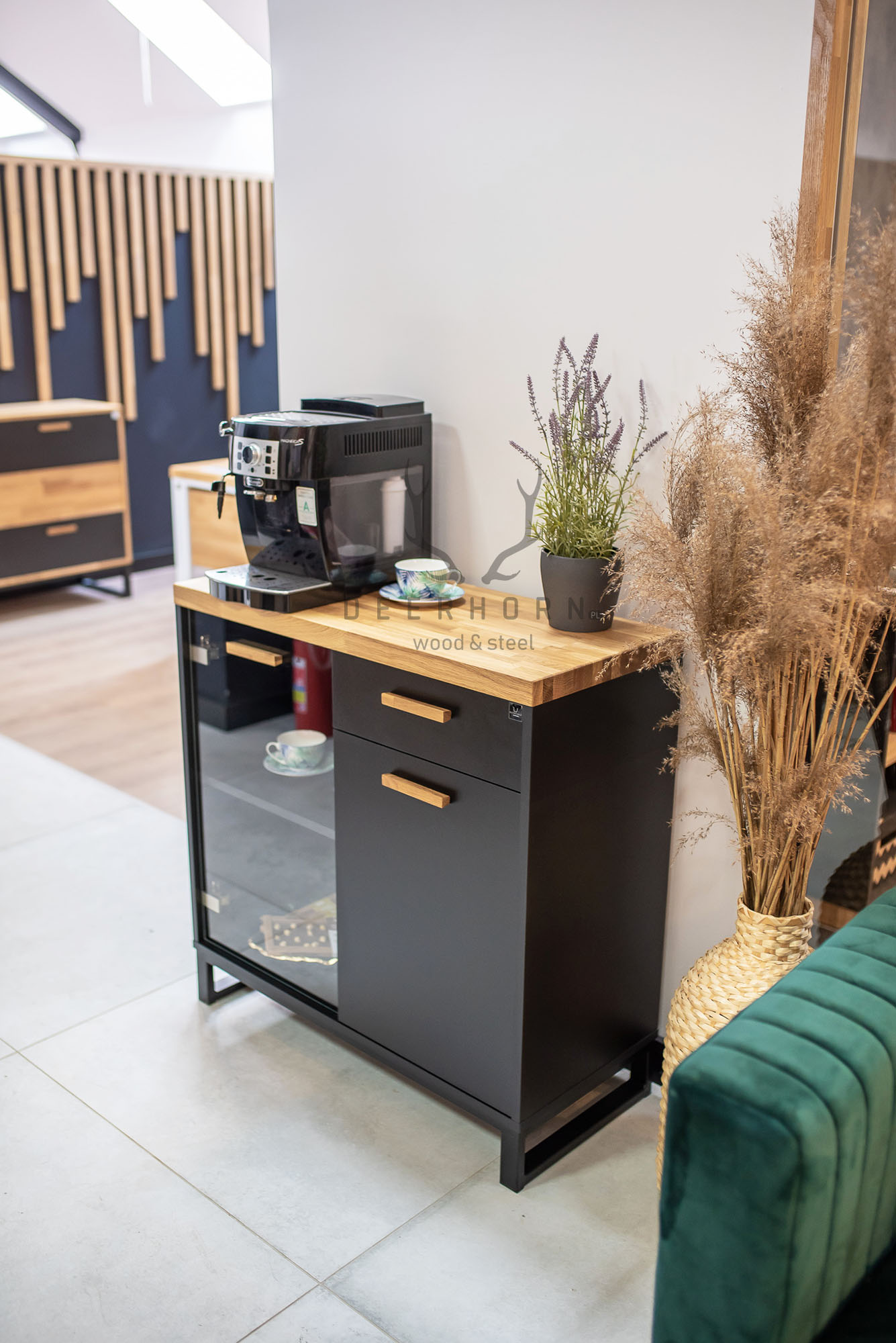 Meuble pour machine à café de bureau