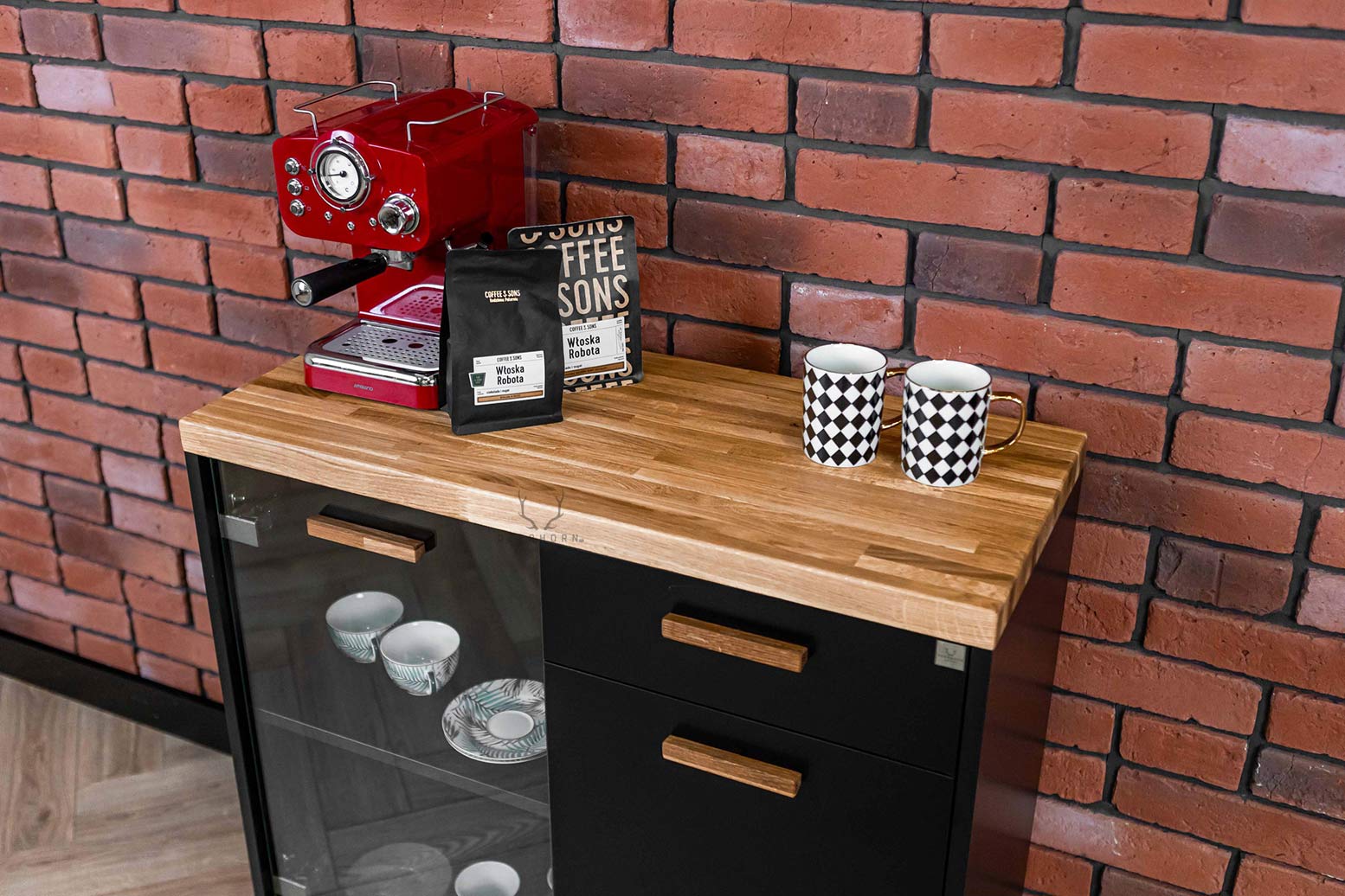 Meuble pour machine à café de bureau