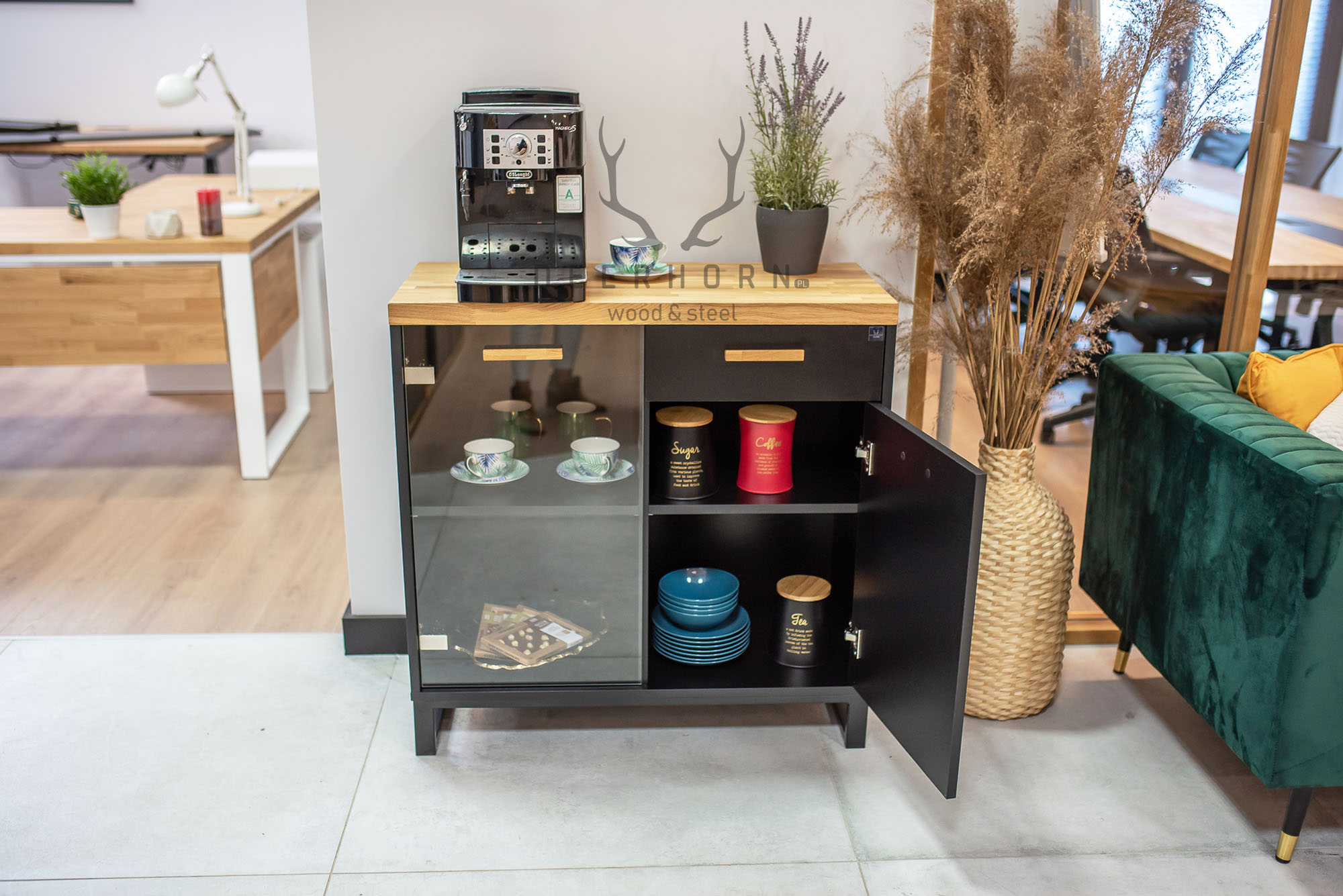 Meuble pour machine à café de bureau